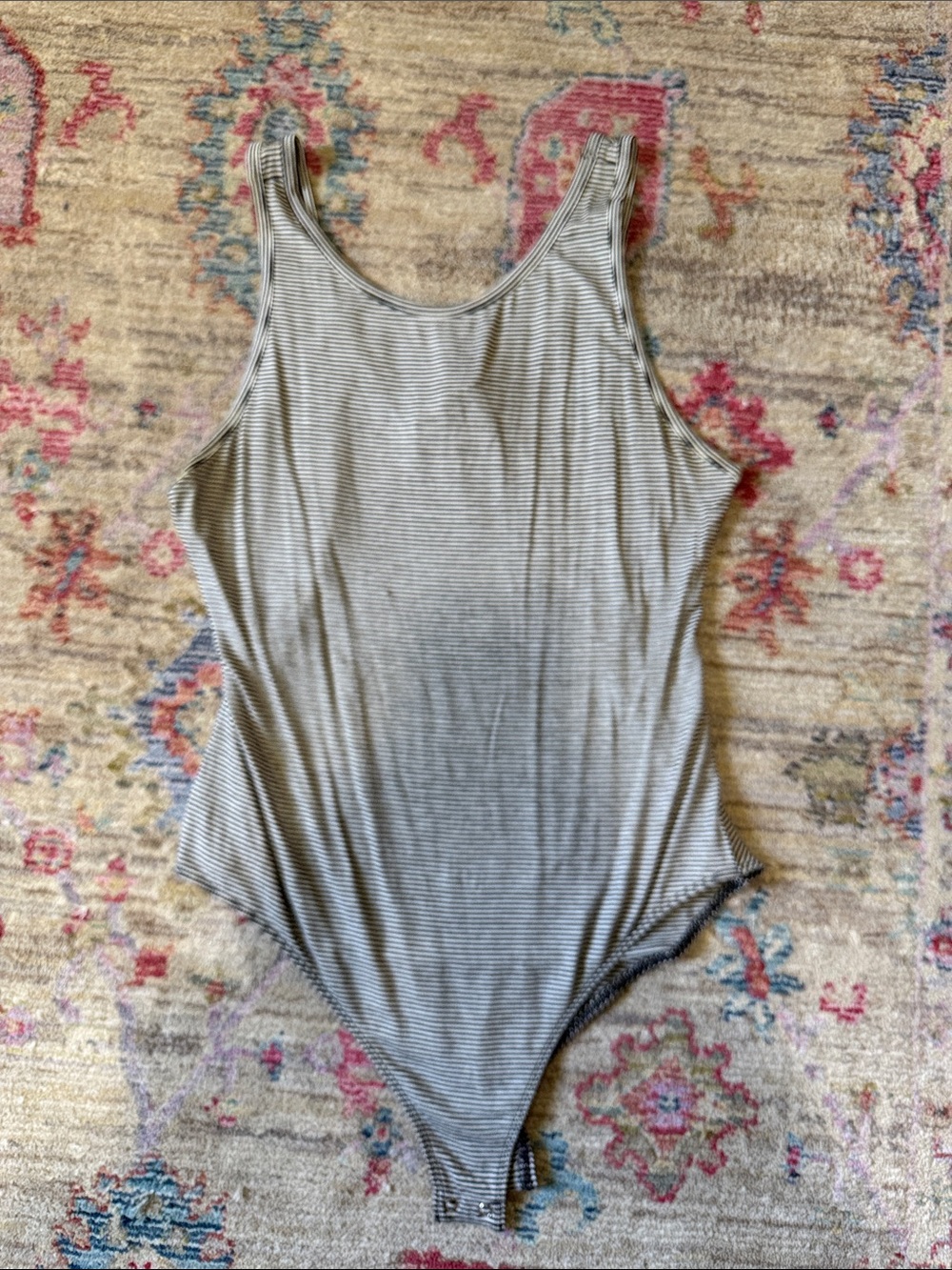 Striped body suit